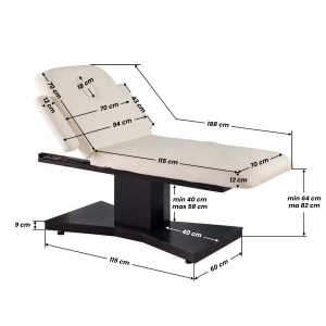 Spa cosmetic bed azzurro 805 1 strong venge / latte heated (123999)