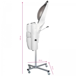 Gabbiano white standing hairdressing sauna with active ozone (126314)