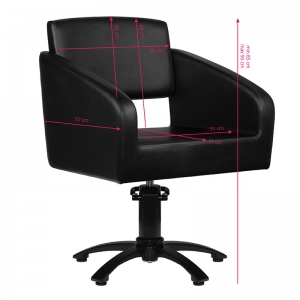 Gabbiano black bergen barber chair (126341)