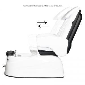 Spa pedicure chair as-122 white with massage function