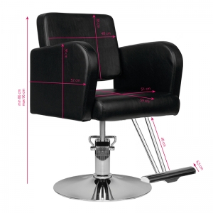 Hair system hairdressing chair hs92 black (126383)