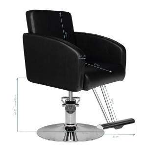 Hair system barber chair hs40 black (126388)