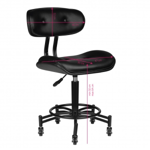 Gabbiano black florence stool (129237)