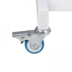 Cosmetic chair hyd. basic 210 white on wheels