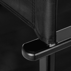 Black aluminum make-up chair (133430)