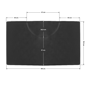 Barber mat under the rectangle armchair (133311)