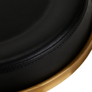 COSMETIC STOOL H5 GOLD BLACK (140259)