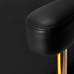 Gabbiano hairdressing chair Granda gold black (146702)