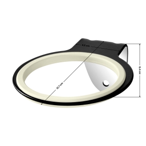Wall holder for hair dryer Q96 black (147563)