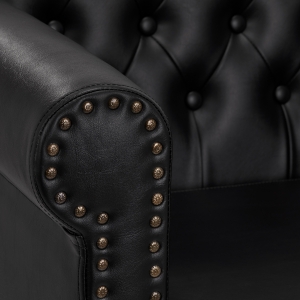 Gabbiano Berlin hairdressing chair, black and gold (148100)