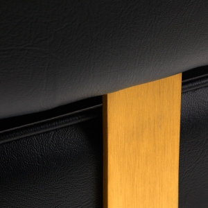 Hairdressing chair Gabbiano Linz NQ Gold Black (148063)