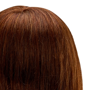 Gabbiano WZ1 hairdressing training head, natural hair, color 4#, length 16" (148399)
