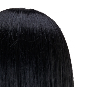 Gabbiano WZ4 training head with beard, synthetic hair, color 1#, length 8"+6" (148409)