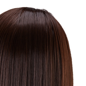 Gabbiano WZ4 training head with beard, synthetic hair, color 4#, length 8"+6" (148410)