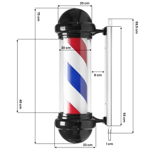 Illuminated plafond barber shop BB-02 black, large (148196)