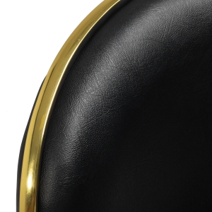 Gabbiano cosmetic stool Q-4599G black (150179)