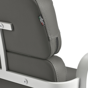 Gabbiano hairdressing chair Porto white gray  (154142)