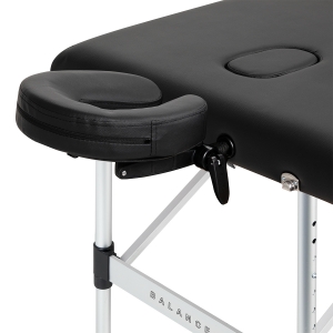 BALANCE aluminium folding massage table 3 segment black (155275)