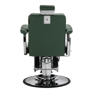 Gabbiano Visionerio barber chair green chrome frame (155243)