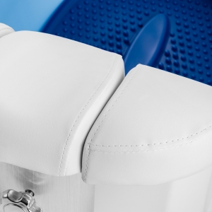 Azzurro shower tray with massager and white trolley (154355)