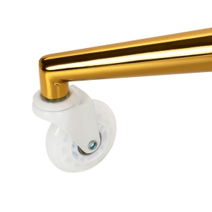 The Gabbiano D054G hairdressing stool gold white (155264)