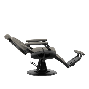 Barber chair Gabbiano Francesco grey with a black base (155769)