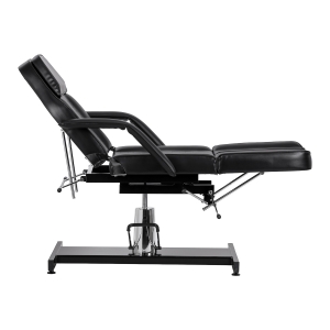 Hydraulic pedicure beauty chair Sillon 210 with rocking function and split footrest black (155680)
