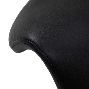 Cosmetic stool 6001 black with a black base (155811)