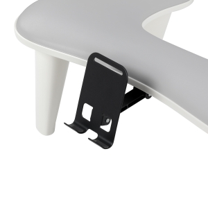 MOMO Croissant manicure rest with mobile phone holder grey (155805)