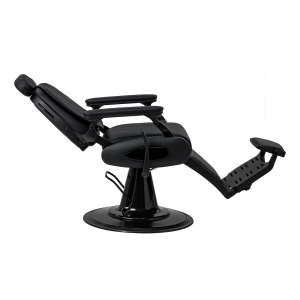 Barber chair with massage function Gabbiano Francesco black with a black base (155874)