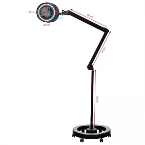 ACTIVESHOP Elegante 6025 60 LED SMD 5D Black magnifier lamp with a tripod