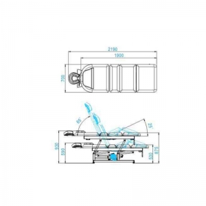 Electric bed massage azzurro 693a 1 pot. White (111340)
