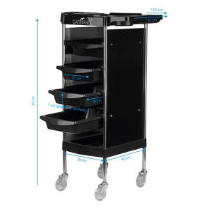 Gabbiano hairdressing assistant fx11-b black (125867)