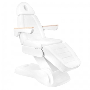 Electric cosmetic chair lux 273b + stool 304 white (125907)