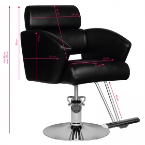 Hair system hs02 barber chair black (126379)