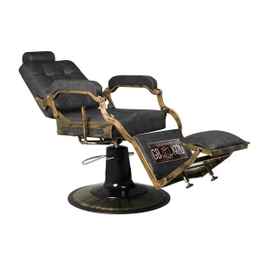 Gabbiano barber chair Boss HD Old Leather black (131780)