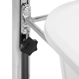 Pedicure tray with adjustable height, chrome (132869)