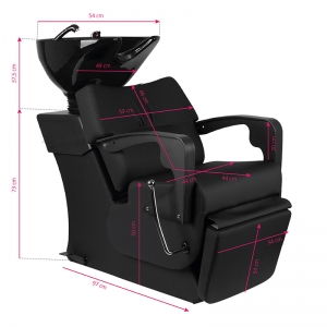 GABBIANO HAIR WASH UNIT C37 BLACK (135397)