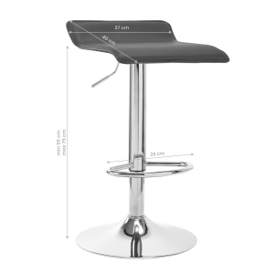 BAR STOOL QS-B08 GRAY (141192)