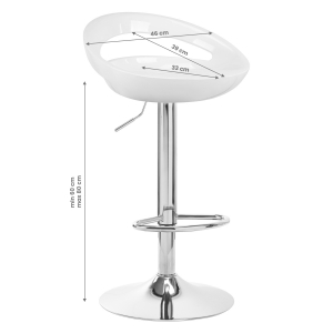 BAR STOOL QS-B01 WHITE (141194)
