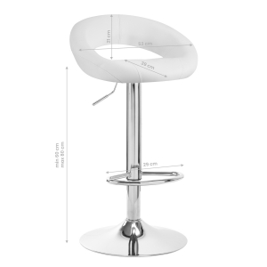 BAR STOOL QS-B10 WHITE (141196)