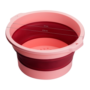 PEDICURE BOWL FOLDABLE PINK (142787)