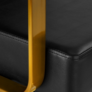 Gabbiano hairdressing chair Genua gold black (148036)