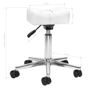 Bell Sillon mobile pedicure footstool white (149499)