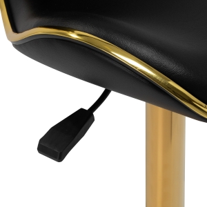 Gabbiano cosmetic stool Q-4599G black (150179)