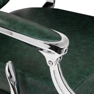 Barber chair Gabbiano President green Chrom (153446)
