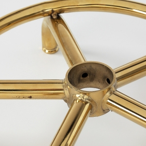 Cosmetic stool 6001-G gold white second category (154521)