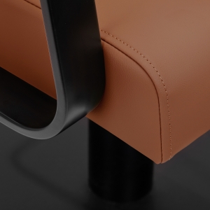 Gabbiano Porto hairdressing chair black orange (154171)