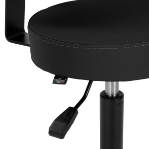 Gabbiano hairdressing stool D026 black (154212)