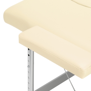BALANCE aluminium folding massage table 2 segment cream (155270)